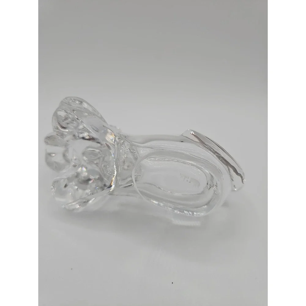 Full Lead Crystal Bassett Dog Ashtray - Trinket Dish/Bowl 5x1.5